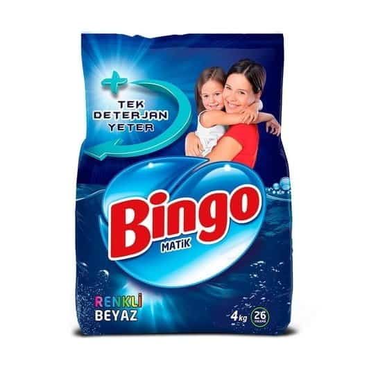Bingo Toz Çamaşır Deterjanı Renkli Beyaz 4 kg