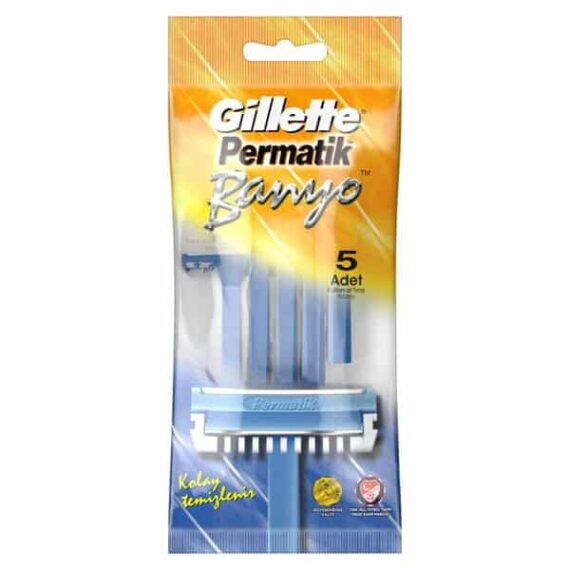 Gillette Permatik Banyo Kullan At Tıraş Bıçağı 5’li