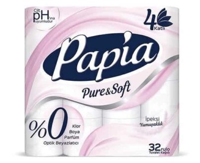Papia Tuvalet Kağıdı Pure&Soft 32’li