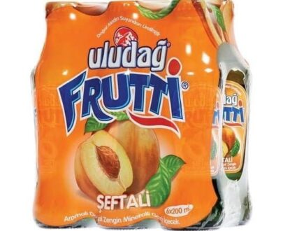 Uludağ Frutti Şeftalili Maden Suyu 6×200 ml