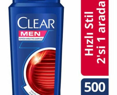 Clear Men Şampuan Hızlı Stil 2’si 1 Arada Kepeğe Karşı Etkili 500 ml
