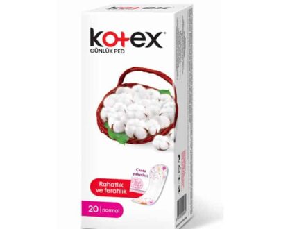 Kotex Normal Günlük Ped Tekli Paket 20’li