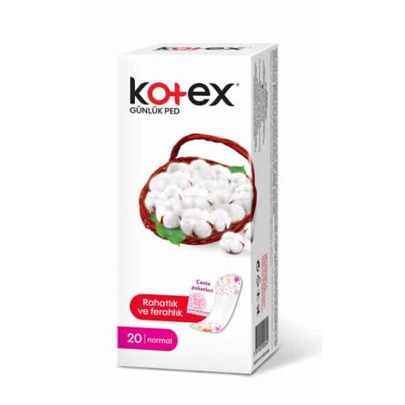 Kotex Normal Günlük Ped Tekli Paket 20’li