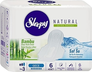 0130891 sleepy ped natural slim soft ince gece 6 li 320 Sleepy Natural Slim İnce Gece 6'lı
