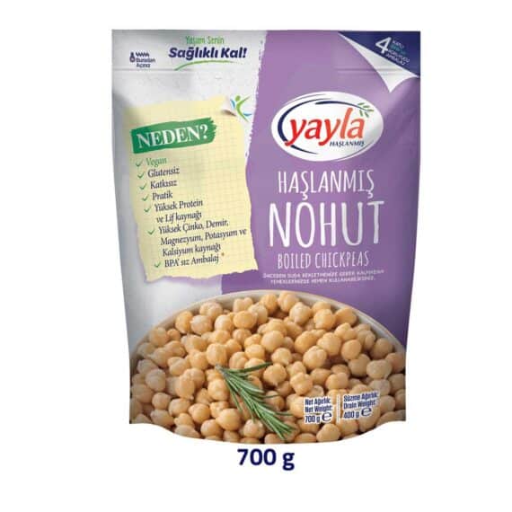 Yayla Haşlanmış Nohut 700 gr