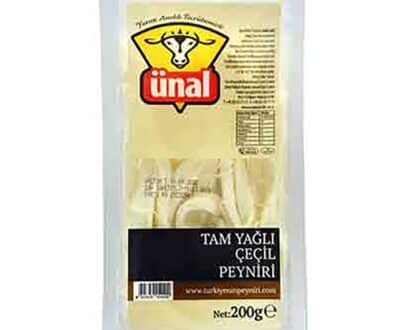 Ünal Çeçil Peynir Tam Yağlı 200 gr